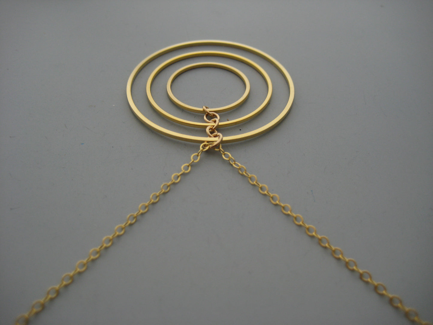 Concentric Circle Hoop Necklace