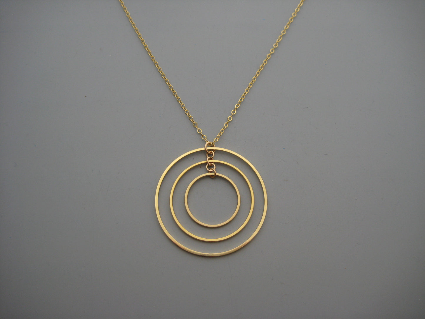 Concentric Circle Hoop Necklace