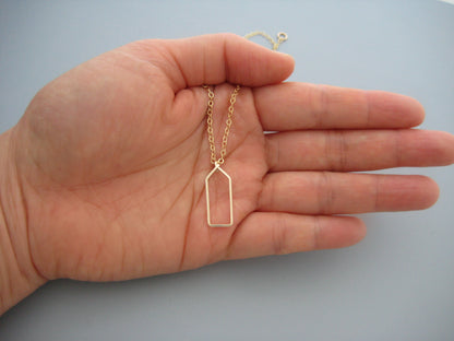 Tall House Geometric Necklace