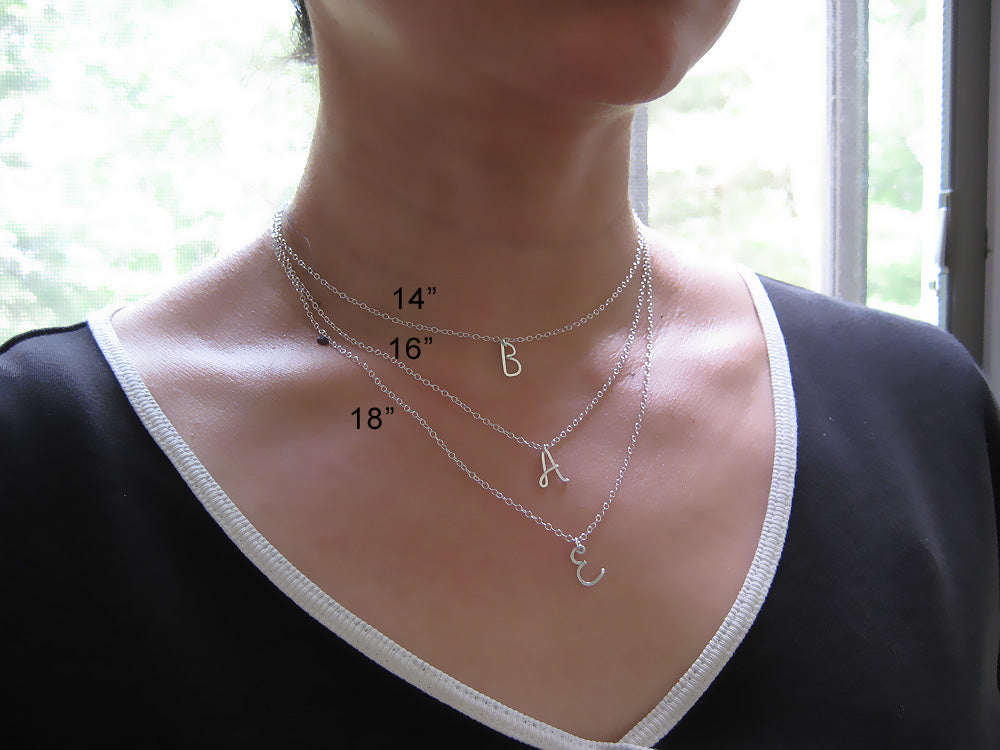 1 Uppercase Initial Necklace