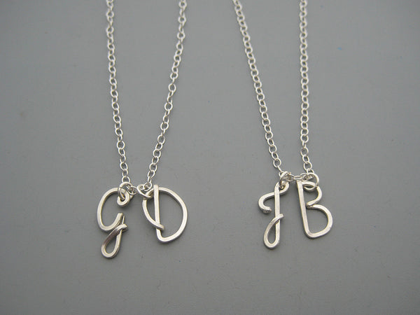 2 Uppercase Initial Necklace