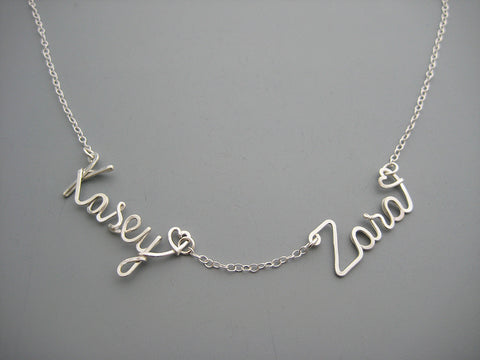 Two Name Necklace