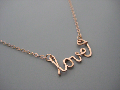 Love Word Necklace
