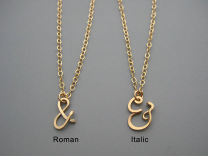 Ampersand Symbol Necklace