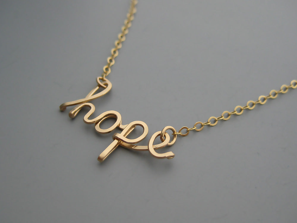 Hope Word Necklace