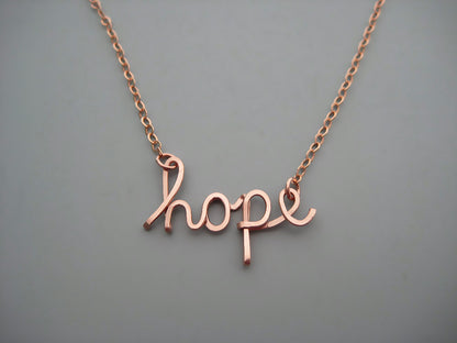 Hope Word Necklace