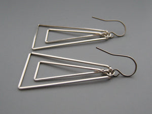 Linked Up Triangle Art Deco Earrings
