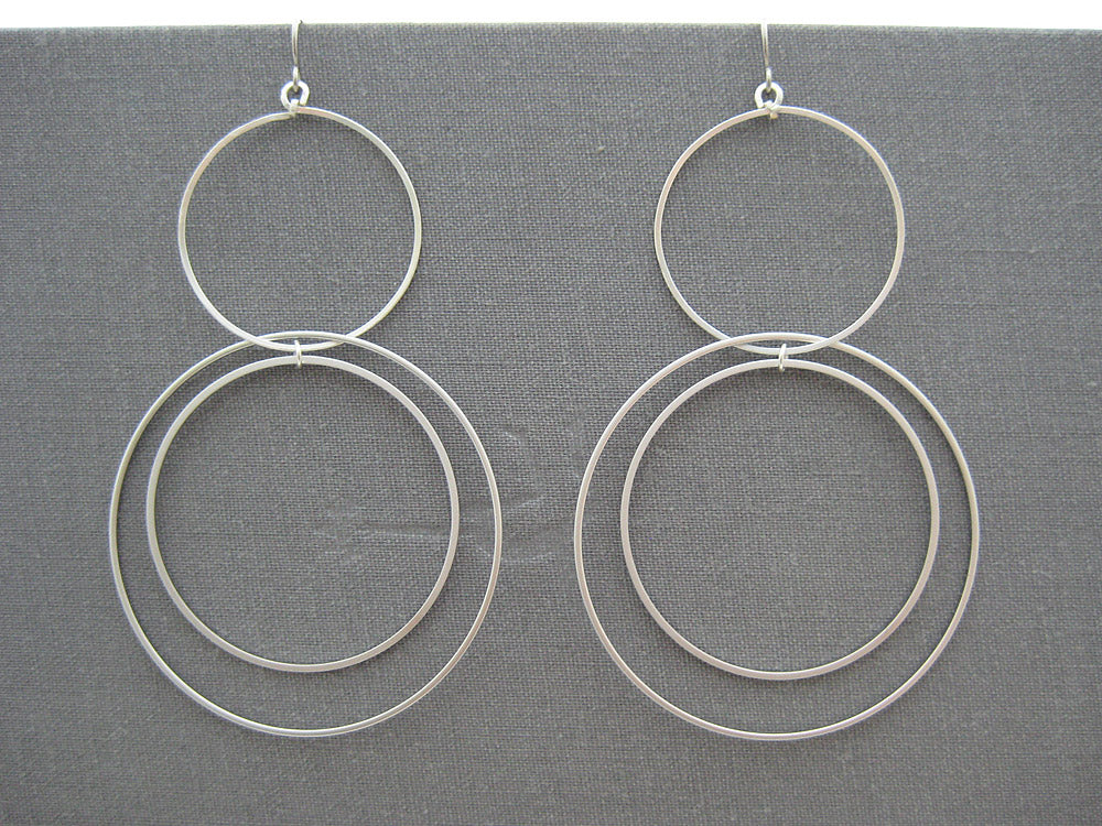 Large Multi Hoop Orbital Earrings