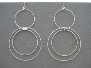 Large Multi Hoop Orbital Earrings