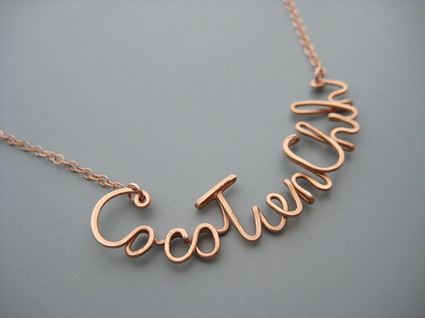Curved Name Necklace