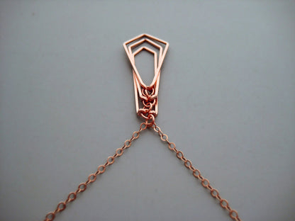 Tiered Kite Art Deco Necklace