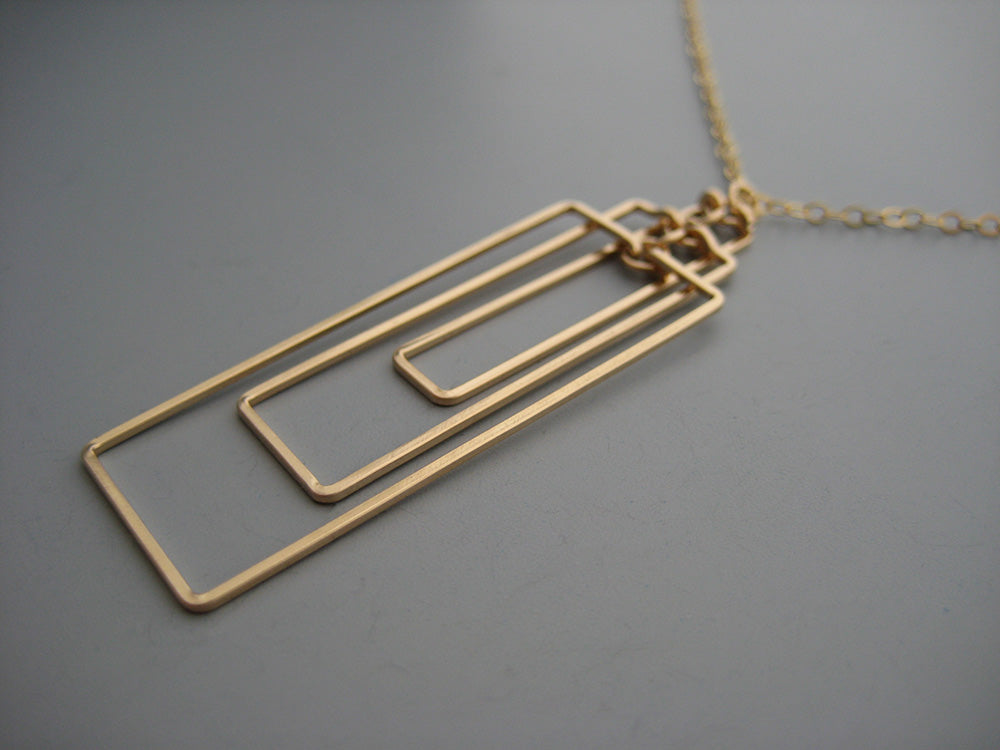 Tiered Tower Art Deco Necklace